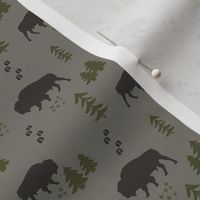 Gray Boho Buffalo Mini