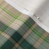 Large Green and Cream Plaid