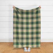 Large Green and Cream Plaid