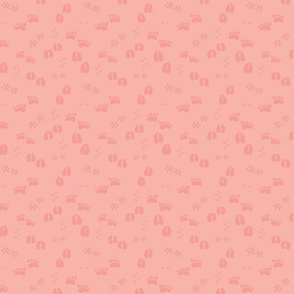 Pink Animal Tracks Small