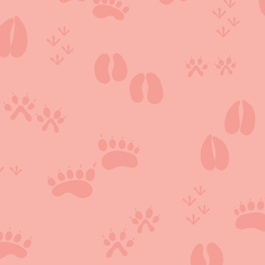 Pink Animal Tracks Large