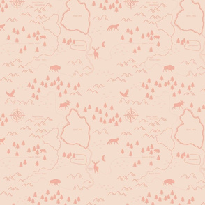 Pink Forest Map Medium