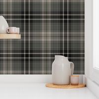 Grey and Black Large Scale Plaid
