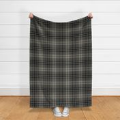 Grey and Black Large Scale Plaid