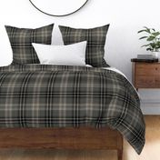 Grey and Black Large Scale Plaid