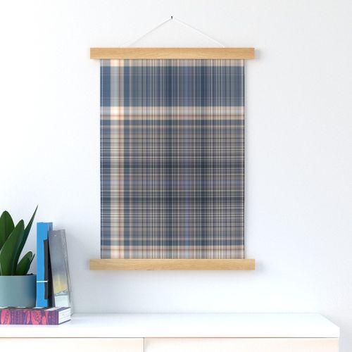 Extra Large Navy Blue Plaid