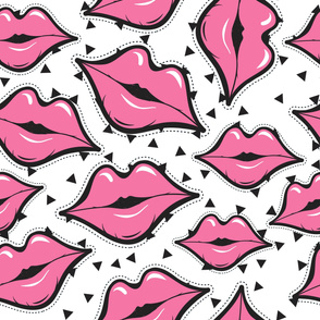 Glam Pop Kissing Pink Lipstick Lips