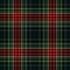 Dark Neon Christmas Plaid