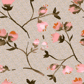 peach tree with textured background
