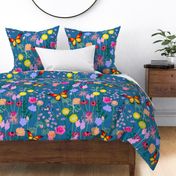 Spring flowers,blossom ,wild flowers pattern