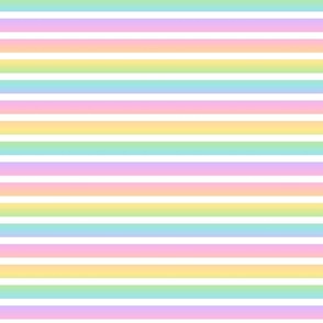 Pastel Rainbow Gradient Stripes (Small Size)