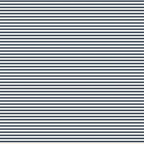 Hickory Stripe Horizontal: Navy & Cream Train Conductor Stripe