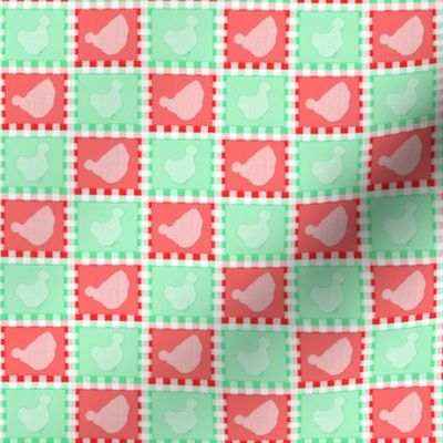 Patchwork Silkies Red Green