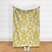 Sunflower Damask - Mellow Gold