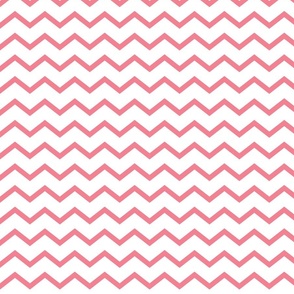 White Fabric with Pink Chevron Design