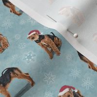 The Christmas Welsh Terrier Dog 