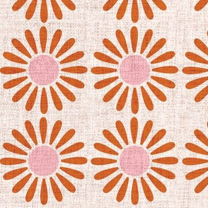 Jumbo Retro Daisy _Orange