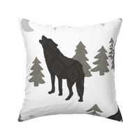 Howling Wolf Boho Tribal Large