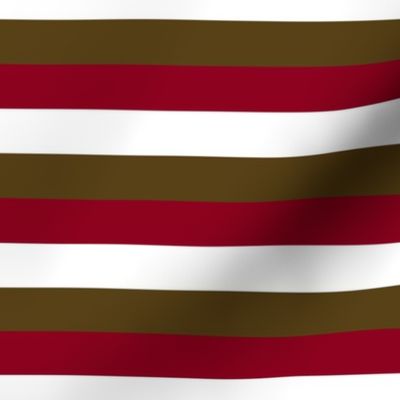 stripes white maroon brown