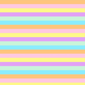 stripes pastel yellow pink orange blue green purple