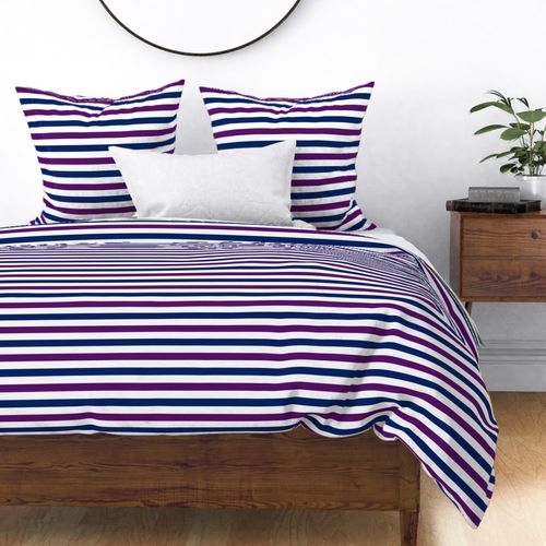 stripes white navy purple