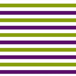 stripes white green purple