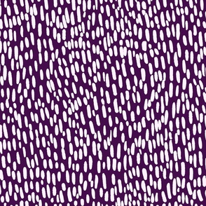 Hidden Hearts Spots White on Purple