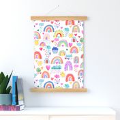 Rainbows of hope in the Sky Multicolored Nursery Kids Baby