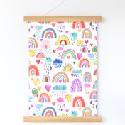 Rainbows of hope in the Sky Multicolored Nursery Kids Baby
