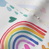 Rainbows of hope in the Sky Multicolored Nursery Kids Baby