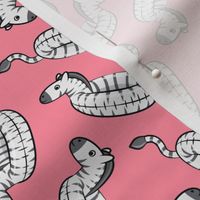 zebra pool floats - summer floaties - pink  - LAD21