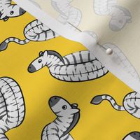 zebra pool floats - summer floaties - yellow - LAD21