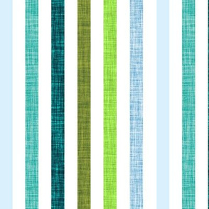 1/2" rotated linen stripes: baby, tiffany, teal no. 2, 165-8, chartreuse, sky