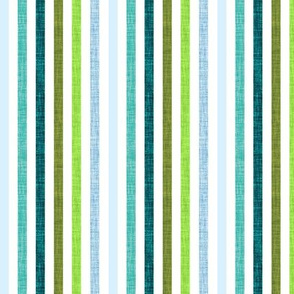 1/4" rotated linen stripes: baby, tiffany, teal no. 2, 165-8, chartreuse, sky