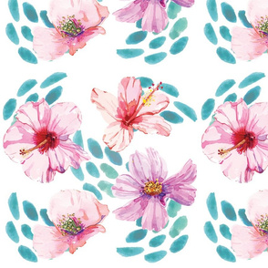 Hibiscus-Flowers-Collage