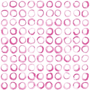 Watercolor Circles Small Pink