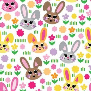 bunnies and flowers