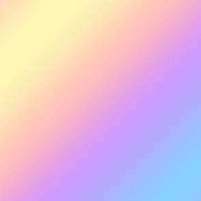 fairy kei ombre 3 - gold, apricot, purple, aqua - bold sweet diagonal gradient