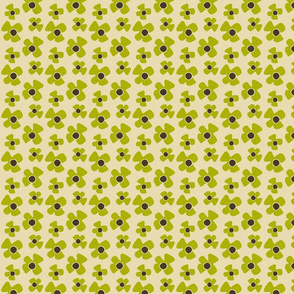 new floral daisy Green Small