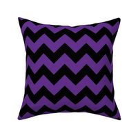 1" purple black chevron