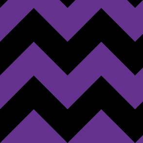 3" black purple chevron