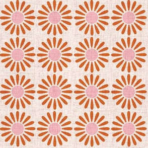 Medium Retro Daisy _Orange