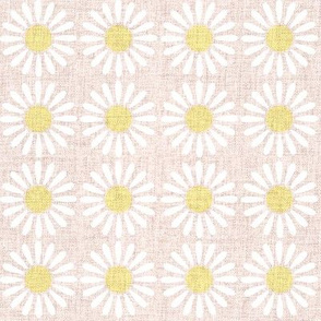 Medium Retro Daisy _White_Yellow