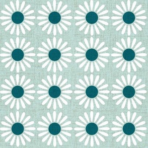 Medium Retro Daisy Mint