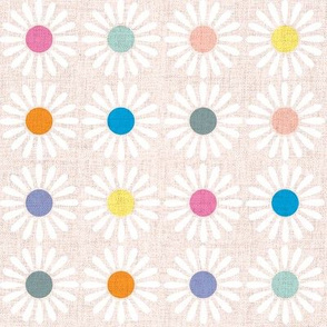 Medium Retro Daisy Multi 3a