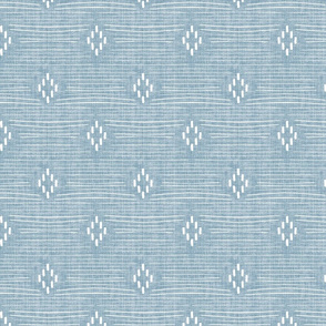 Diamond weave - stonewashed blue