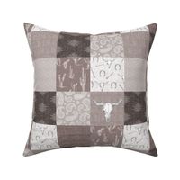 3” Southwest Desert patchwork - Taupe