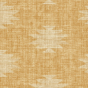 Woven Kilim - Honey - Large Scale - linen  textured southwestern - gold/yellow