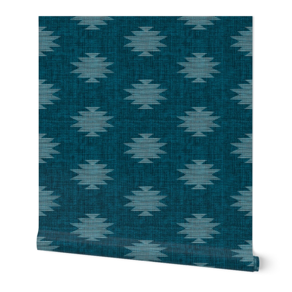 Woven Kilim - dark teal