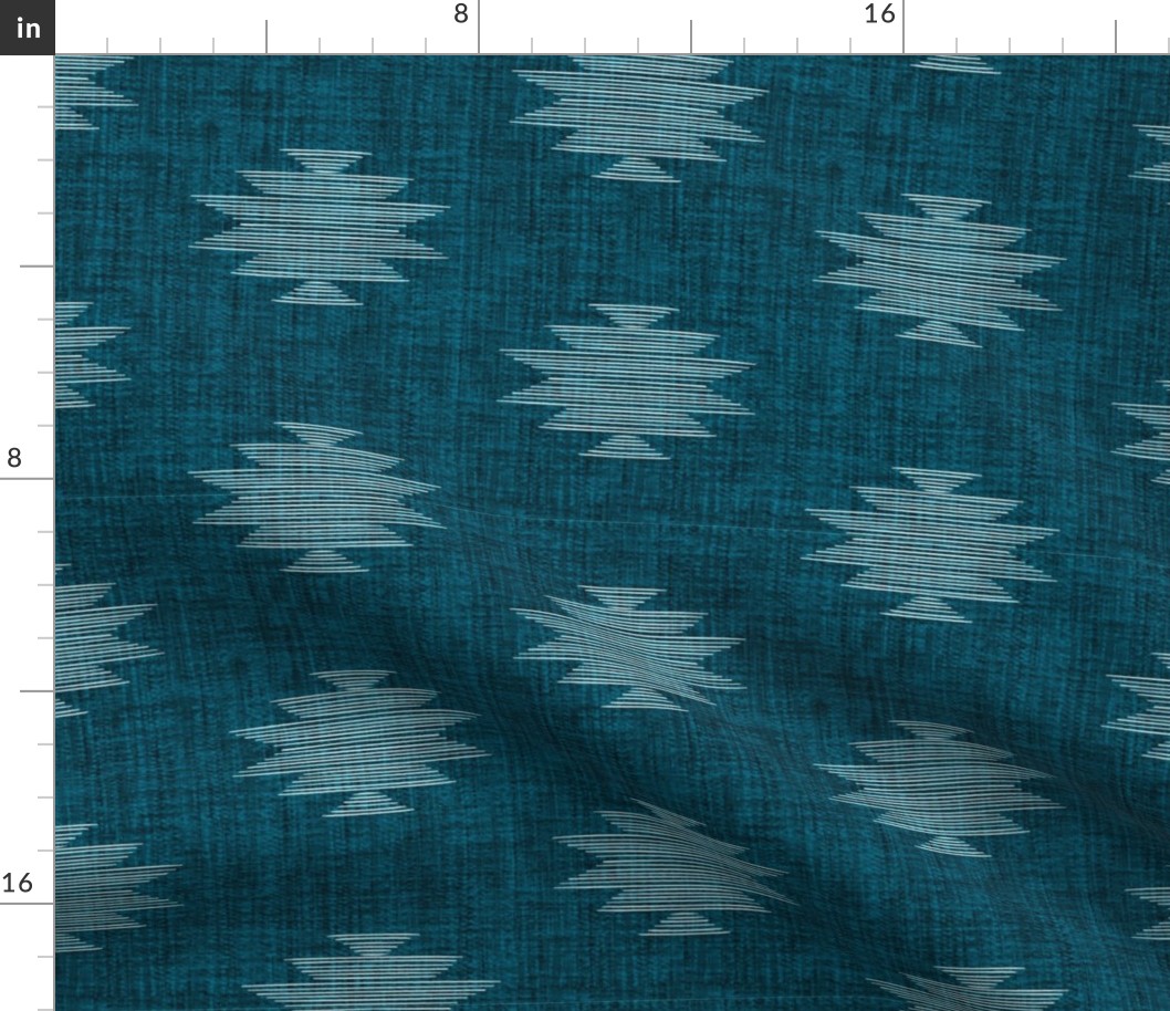 Woven Kilim - dark teal